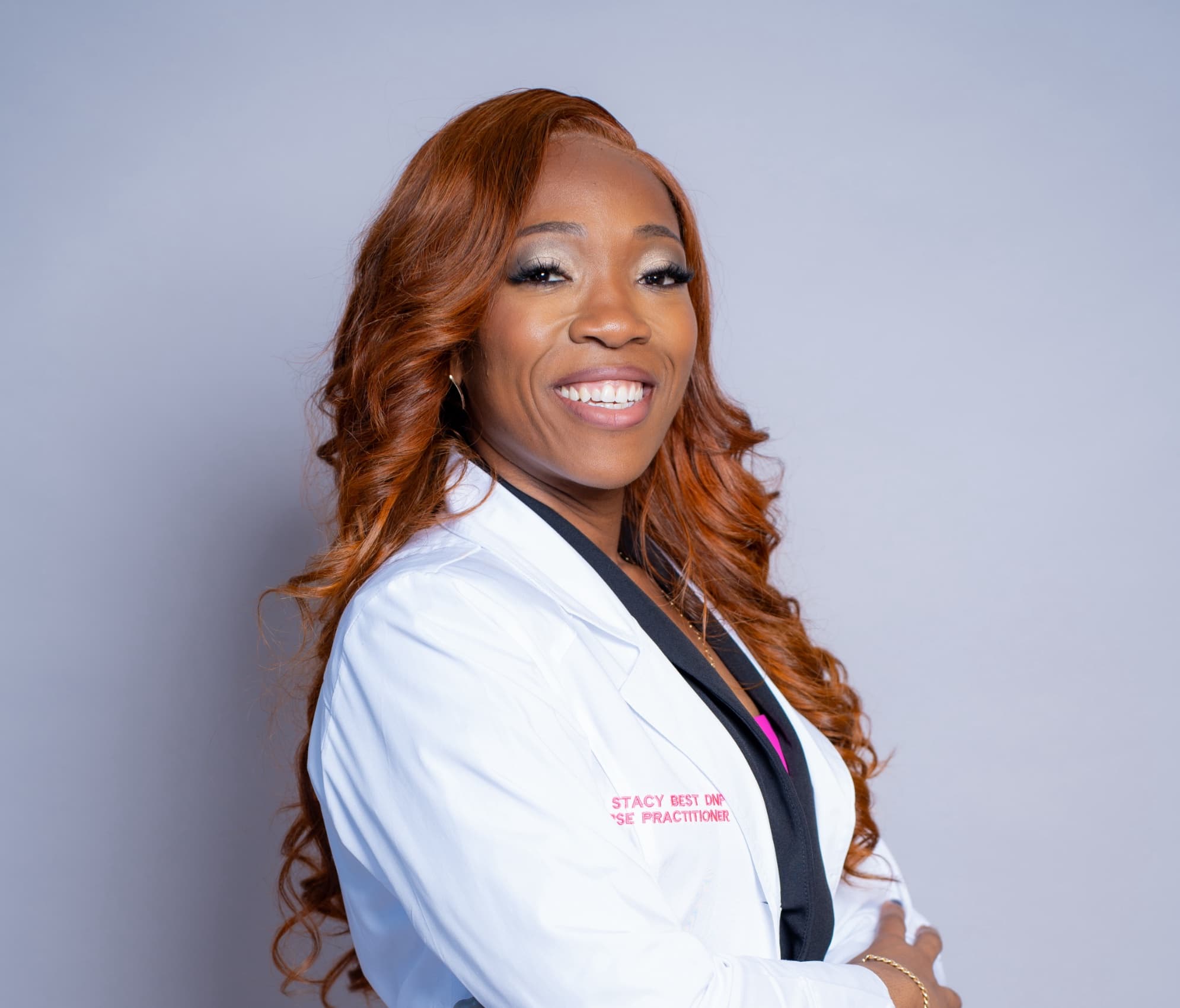 Dr. Stacy Best in a one-on-one wellness session