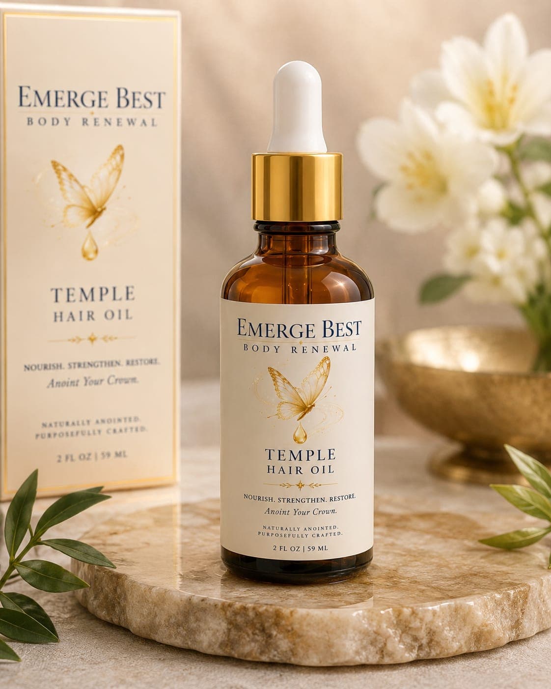 EMERGE BEST™️ Temple Hair Oil (2 oz)